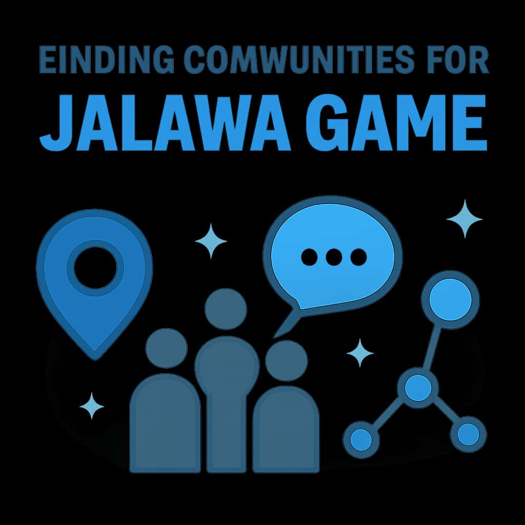 Illustration explaining how to find communities for Jalawa Game.