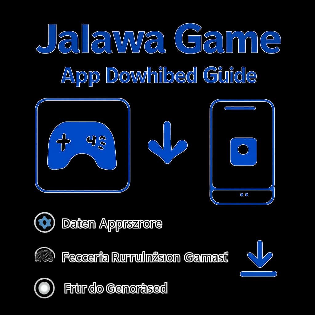 A visual explanation of the Jalawa Game app download process.