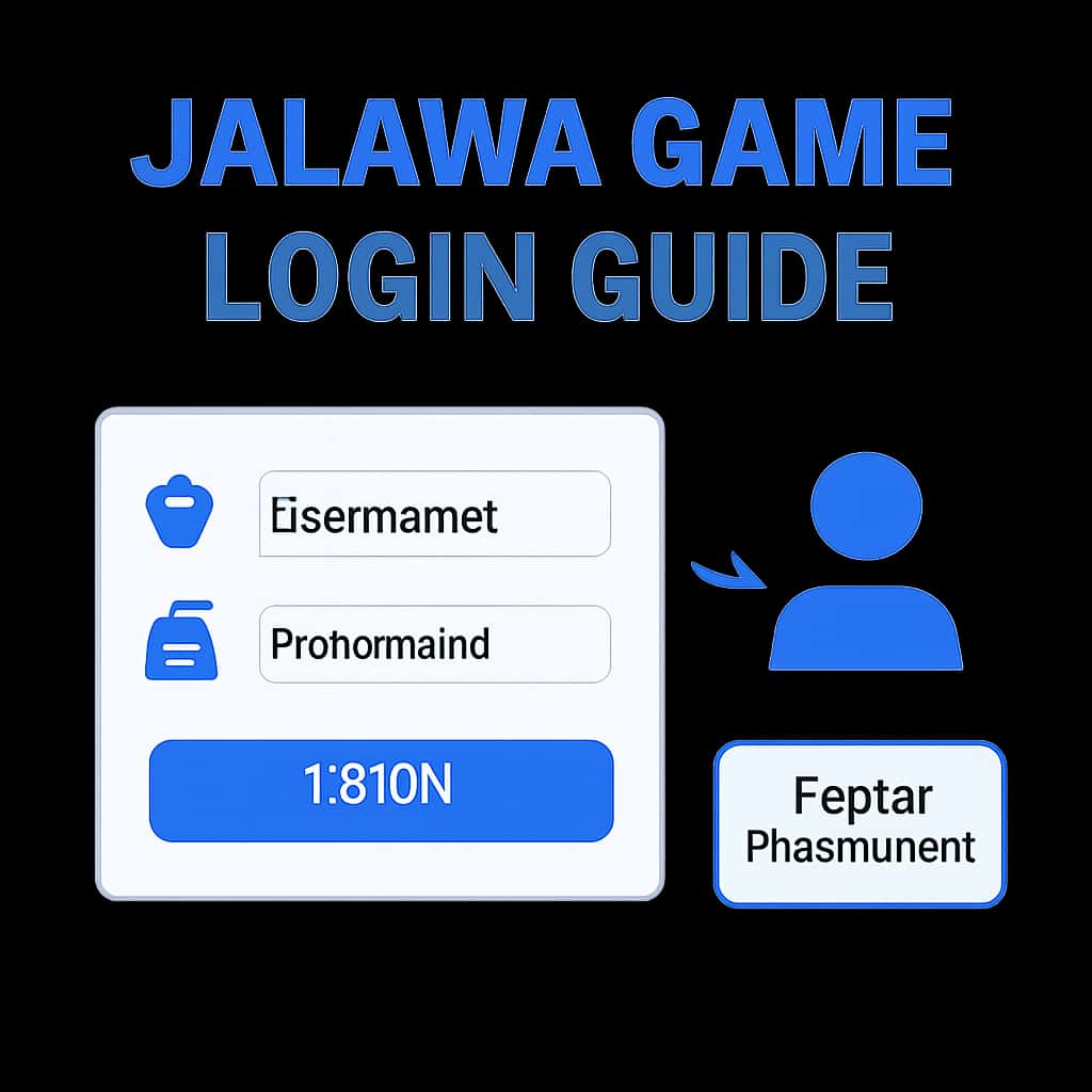 An educational diagram illustrating important steps for the Jalawa Game Login Guide.