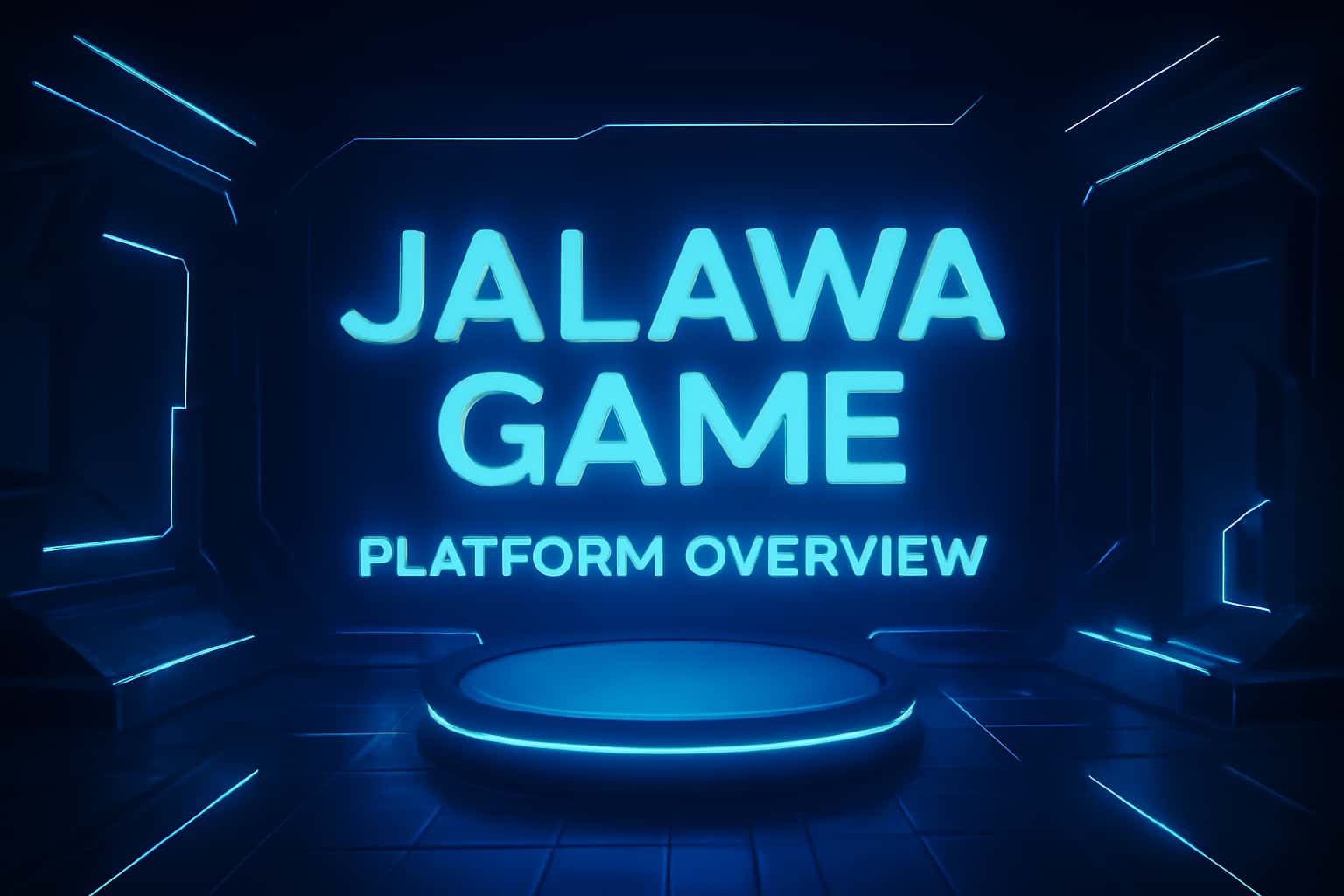 Futuristic gaming platform background