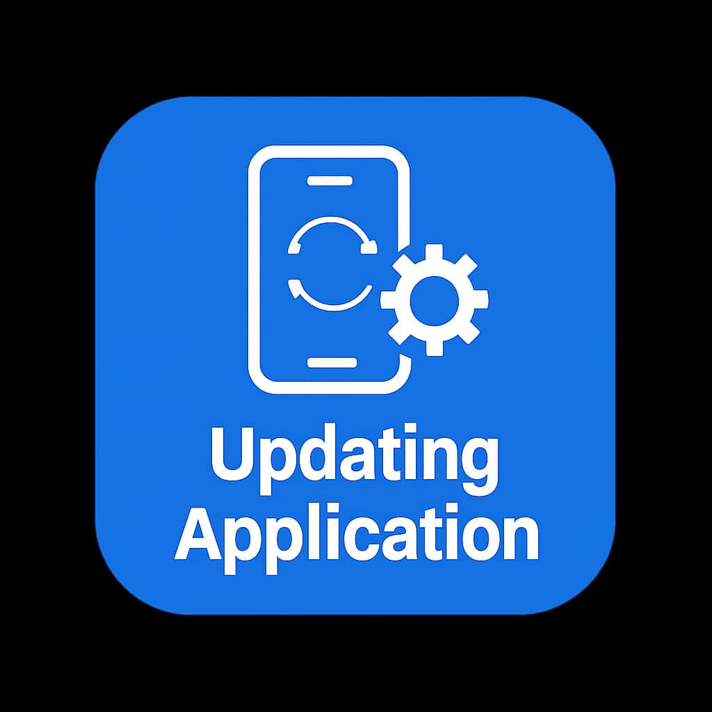 Icon representing Updating Jalawa Game Application with a modern design.