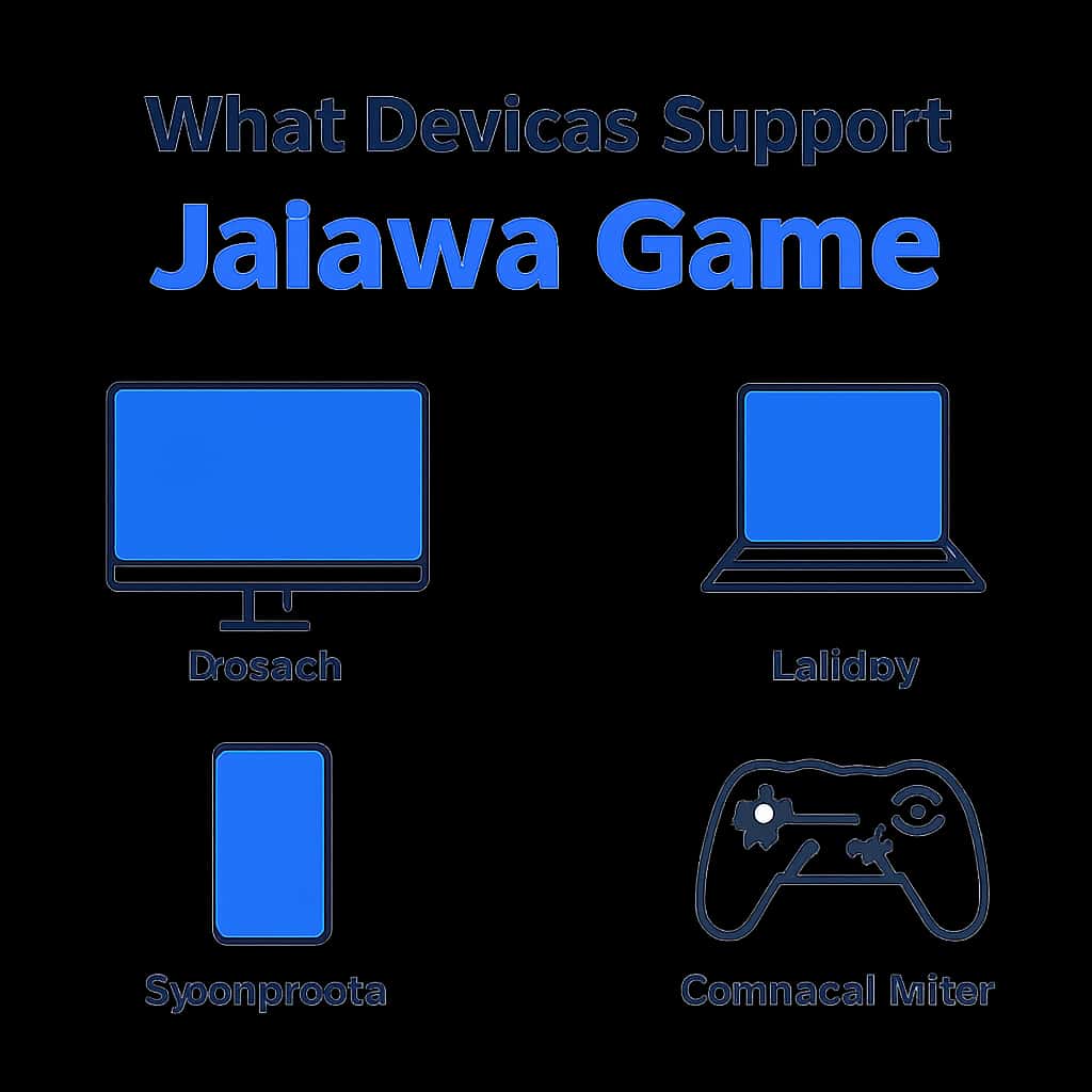 An educational diagram illustrating device compatibility for Jalawa Game.