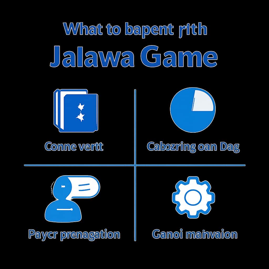 An illustration explaining features of Jalawa Game.
